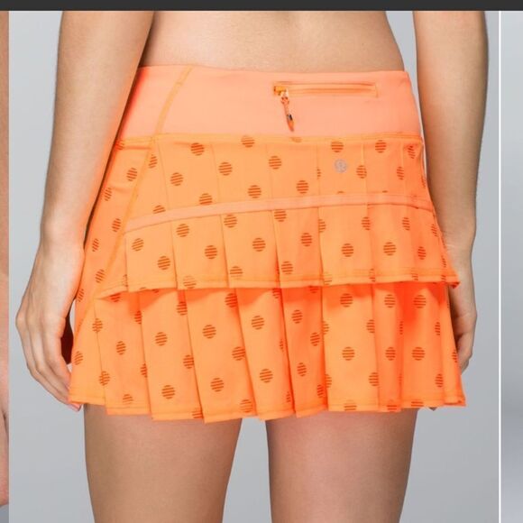 Lululemon Run: Pace Setter Skirt (Regular) *4-way Stretch creamsicle dot - Picture 13 of 13